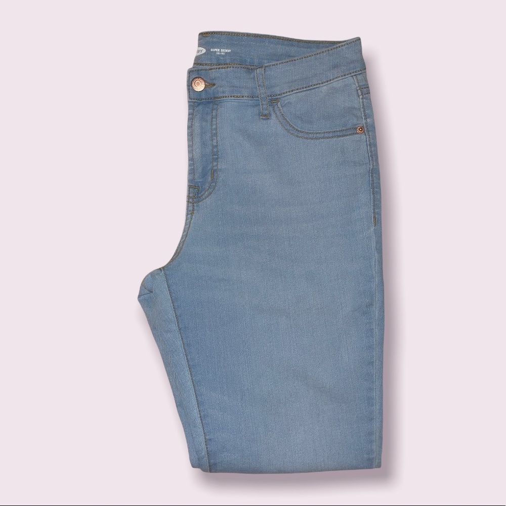 Old navy super skinny mid-rise jeans